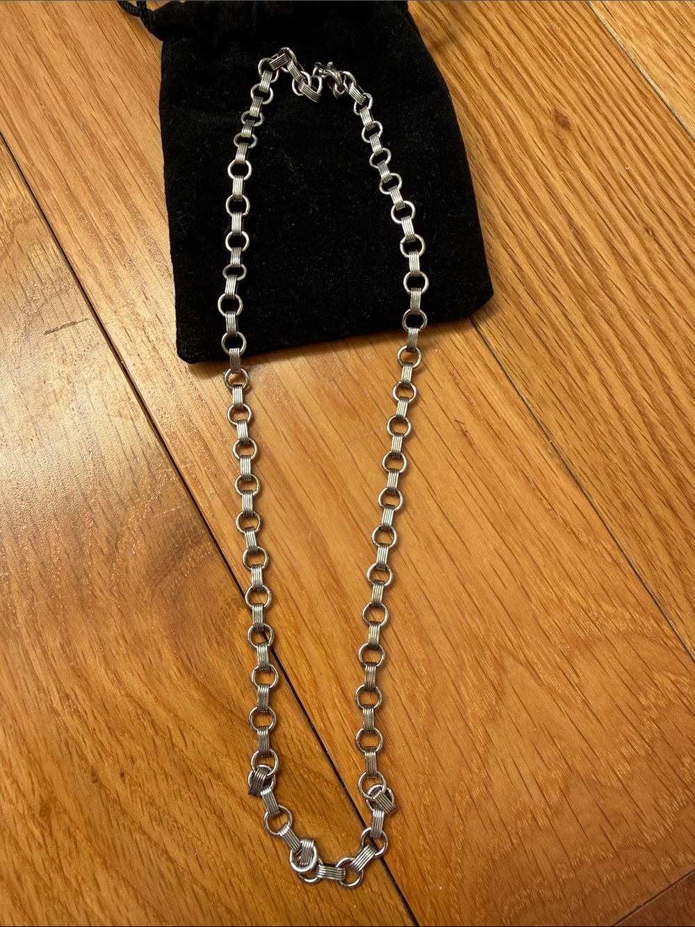 Sterling Silver Link Chain Necklace (925)